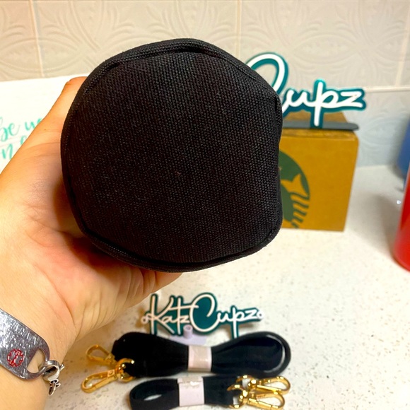 SOLD OUT ** Starbucks Black Cat w/Fluffy Tail Tumbler Bag - Picture 6 of 11